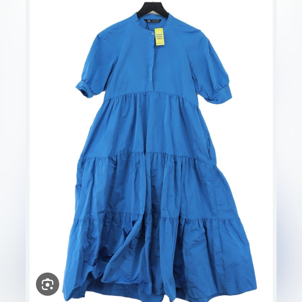 Zara Vibrant Blue Maxi Dress